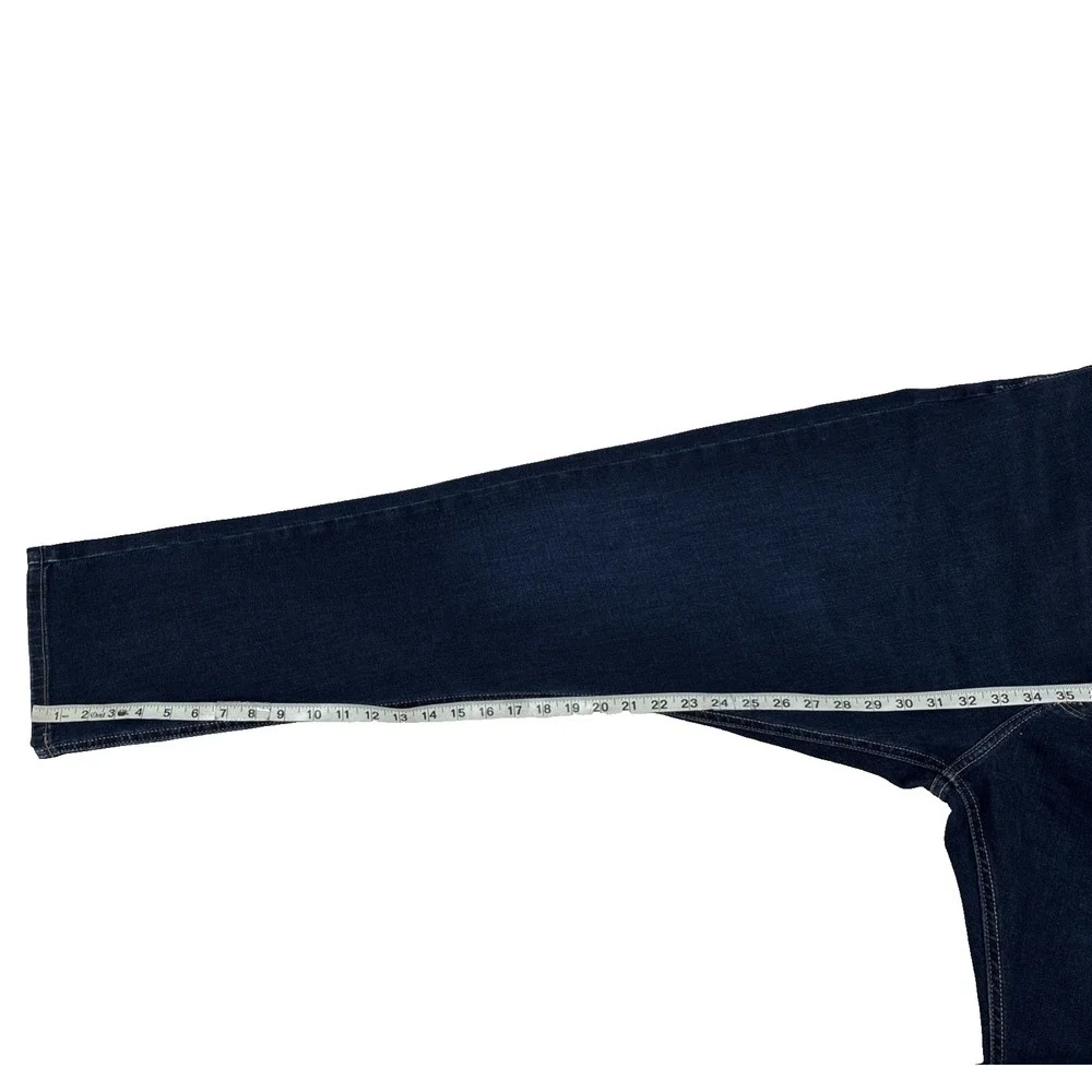 New Mens Wrangler Athletic Fit Tapered Denim Jeans Size 38x32 NWOT Dark Wash